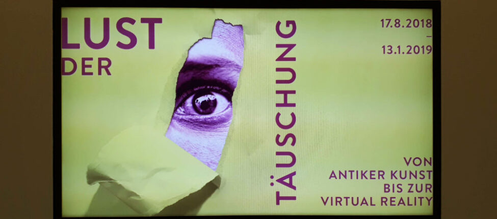 Affiche de l'expo Lust der Täuschung à la Kunsthalle de Munich © A.Tondre