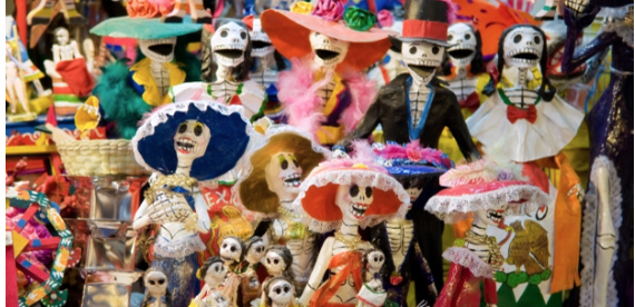 Poupées de la Fête des Morts mexicaine